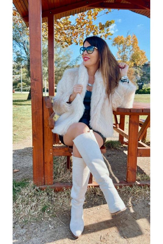 Astarlı İthal Suni Kürk Siyah