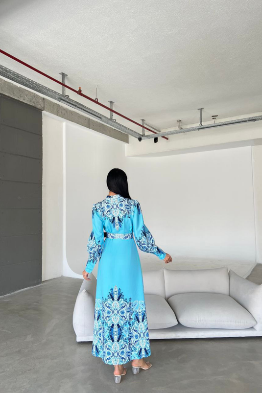 Atlas Kumaş Elbise (KEMER DAHİLDİR)- 4277