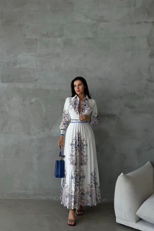 Atlas Kumaş Elbise -42131