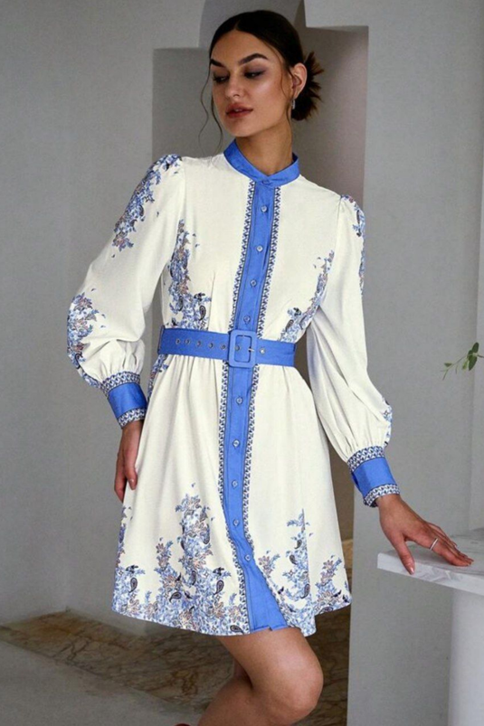 Atlas Kumaş Kısa Elbise (KEMER DAHİLDİR)- 4219