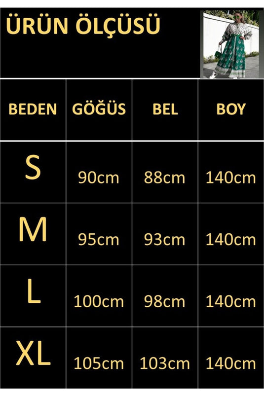 Atlas Kumaş Elbise Yeşil (KUŞAK DAHİLDİR)