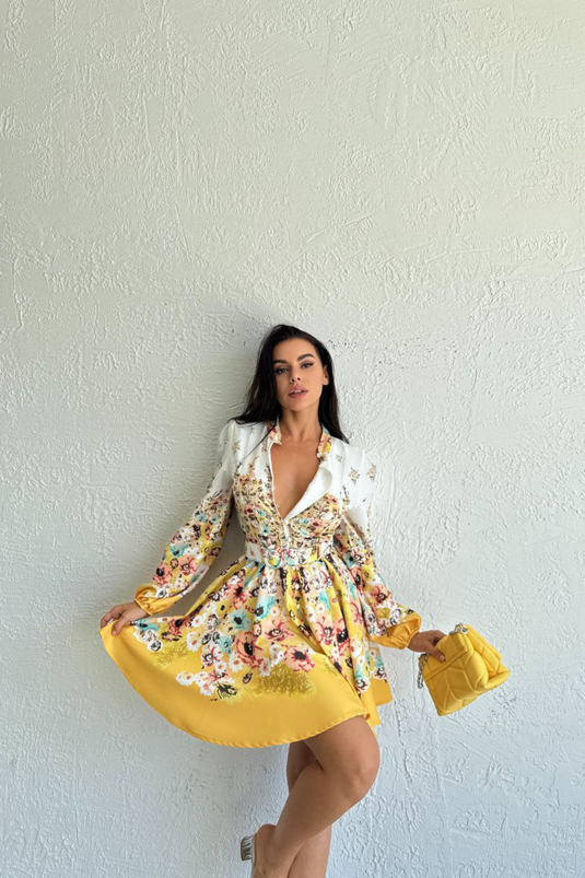 İthal Babel Kumaş Elbise(KEMER DAHİLDİR) -42130